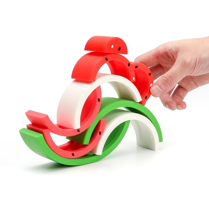 6pcs  - Watermelon Stacking Blocks