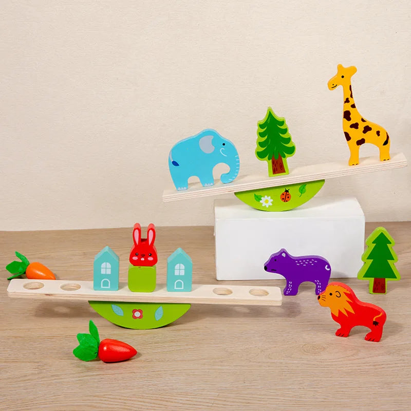 Wooden Balance Stacking Game