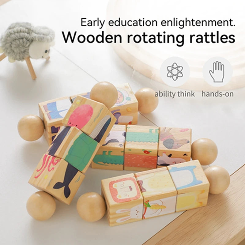 Wooden Rotating Rattle