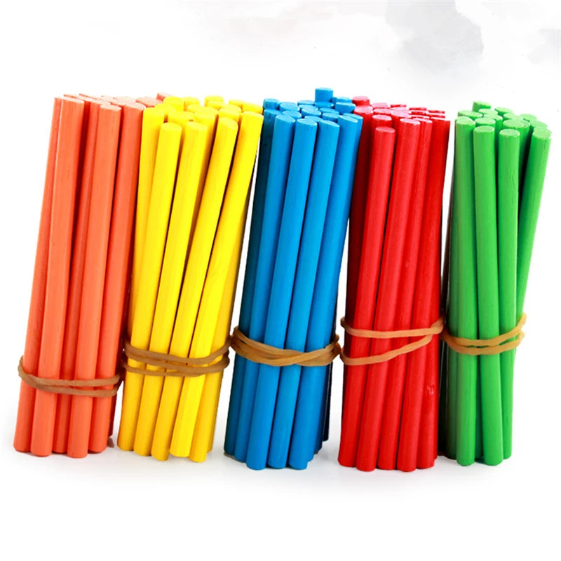 100pcs - Colorful Counting Sticks