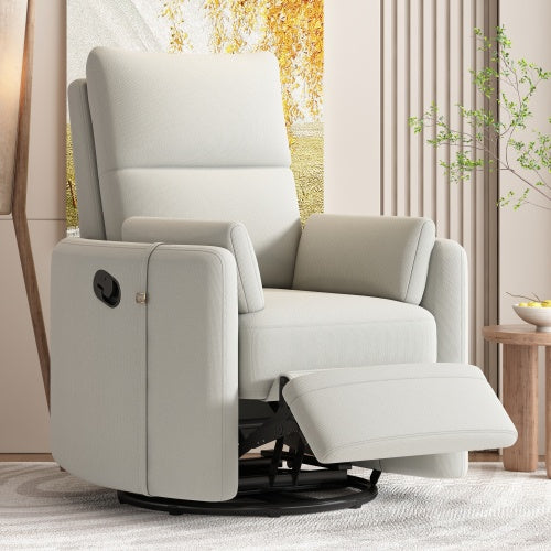 Swivel Recliner Manual Rocker Nursery Chair